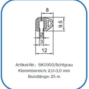 Silikonkantenschutz mit seitlicher Dichtfunktion